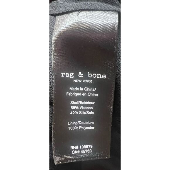 rag & bone Tamar Black  Floral Dress NWT Size 6 - Picture 12 of 14